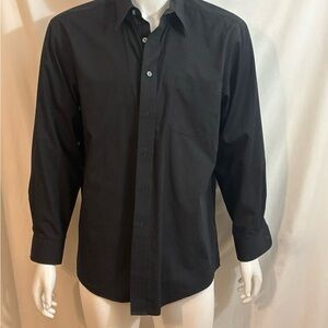 George Classic Black Dress Shirt for Men